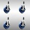 Service Caster 5 Inch 316SS Solid Poly Swivel 1-1/8 Inch Expanding Stem Caster Set Brake SCC SCC-SS316EX20S514-SPUS-TLB-118-4 - alternate 2